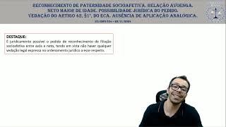 STJ INFO 834 paternidade socioafetiva e adoção [upl. by Godric]