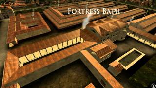 Animation of ancient Roman Fort in Caerleon Wales [upl. by Naaitsirhc]