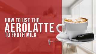 How To Use the AeroLatte To Froth Milk [upl. by Atteuqram216]