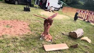 A fabulous range of wooden sculpture at Caerleon festival 2024 [upl. by Cadman]