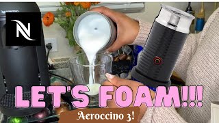 How To Foam Milk With Aeroccino 3 Make Coffee With Foam Tips amp Tricks  Easy Foamed Latte Recipe [upl. by Orville]